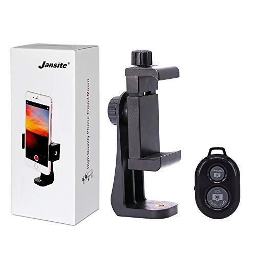 Phone Tripod Mount with Remote 360 Rotation Smartphone Holder Adapter Compatible with iPhone 11 Pro Xs Max XR X 8 7 6 6s Plus Samsung Nexus