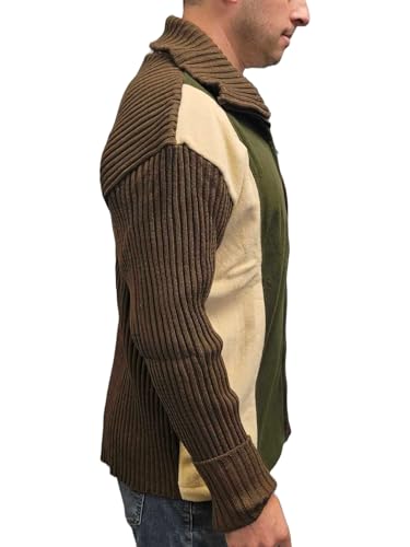 Mark Multicolor Full Zip Cardigan Turtleneck Sweater4