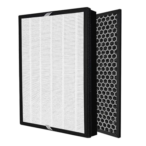 Filtr Hepa H13, Compatible With Sharp, Do FZ-A61HFR HEPA + FZ-A61DFR Carbo Aktywowany + FZ-A61MFR Do Filtra Wymiennego Oczyszczacza Powietrza KC-A60EU-W