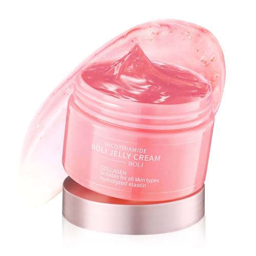 BOLI Collagen Jelly Cream - Moisturizing Hydrating Face Cream with Niacinamide & Hydrolyzed Collagen for All Skin Types (120g)