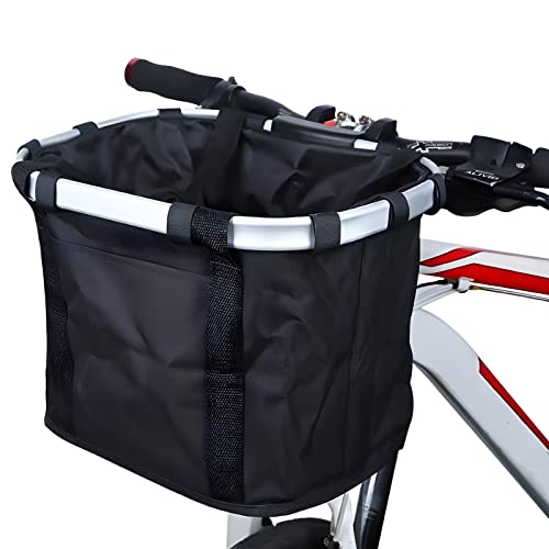 MOCOYEE 自転車 かご 脱着式 前かご バスケット 折りたたみ 防水 耐荷重10KG 取り付け簡単 クロスバイク マウンテン...
