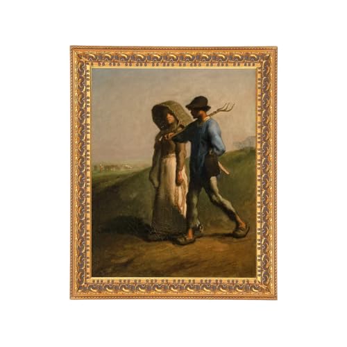 Image of Canvas Floater Frames for Canvas Art 0.8inch Depth Frames for Canvas Painting Floating Frame Plastic Floater Frame for Canvas Prints (rustic, 11X14)