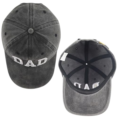 Image of Mom and Dad Hats for Men Women, Funny Adjustable Cotton 3D Embroidered Mama Papa Baseball Cap