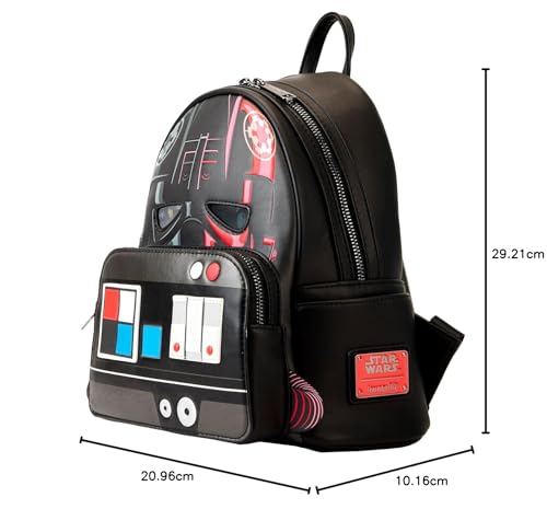 Loungefly Disney – Star Wars Tie Fighter – Mochila – Exclusivo da Amazon – Couro Vegano Premium – Id