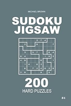 Paperback Sudoku Jigsaw - 200 Hard Puzzles 9x9 (Volume 4) Book