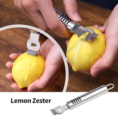 image for BURLIHOME Stainless Steel Fruit Carving Knife Set, 5 Pack Vegetable En