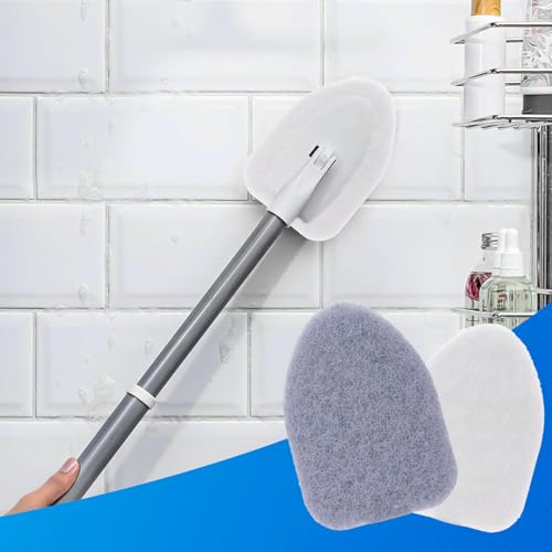 Image of 8 Pack tub and Tile Scrubber Replacement-Compatible with Scotch Brite tub and Tile Scrubber Refill. (Gray)