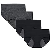 Wae's Women's 4 Pack Ultra Soft Postpartum Menstrual Period Protective Cotton Panties...