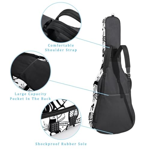 Housse pour guitare basse protégeant de l'humidité et des chocs