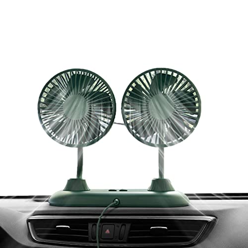 Cooling Fan for Car,Universal Vehicle Fan | with 360 Degree Rotation and Strong Wind, Quiet Cooling