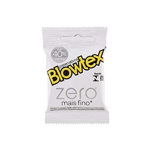 Kit c/ 3 Pacotes Preservativo Blowtex Zero c/ 3 Un Cada