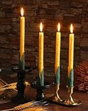 LPUSA Fall Corn Taper Candles Autumn Table Centerpieces Harvest Candlesticks for Holidays,Christmas,Fall Harvest Thanksgiving Dinners Parties,10 Inch,4pcs