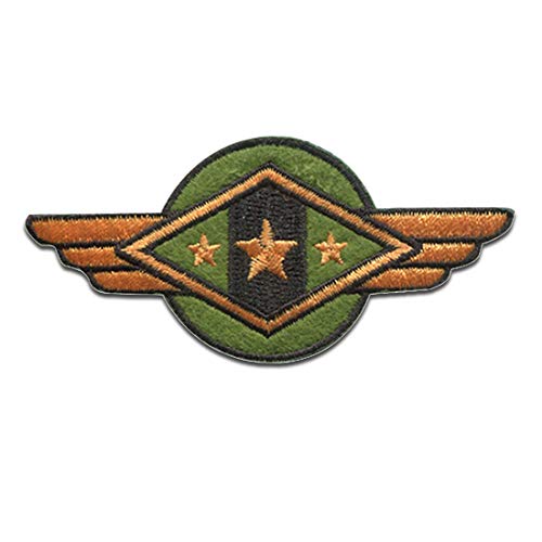 Aviateur Armée Insignes militaire - Ecusson thermocollant patches appliques, Taille: 3,6 x 7,9 cm