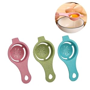3 PCS white egg yolk egg white egg separator separator separator filter divider egg white egg yolk and egg white egg separator separator chefs cooking equipment kitchen baking tools tools
