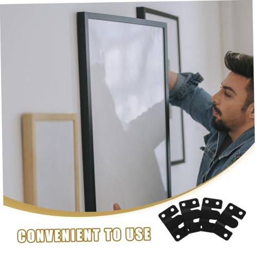Image of Stainless Steel Photo Frame Buckle Heavy Duty Mounting Hardware Wall Hanging Buckles Interlocking Connector Easy Install