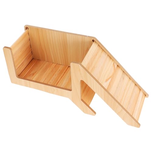 Beaupretty ハムスタートンネル ハムスターの寝具 ペット 豚 隠れる フリース hamster pet 繊細なリスの家 の家と隠れ家 愛らしいネズミの家 モルモットハウス 木製