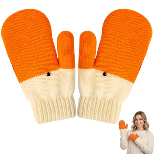 ZHLKHIOP Silly Goose Gloves Warm And Comfortable Mittens For Winter Fun Design For Outdoor Activities Soft Material For Cozy Feel