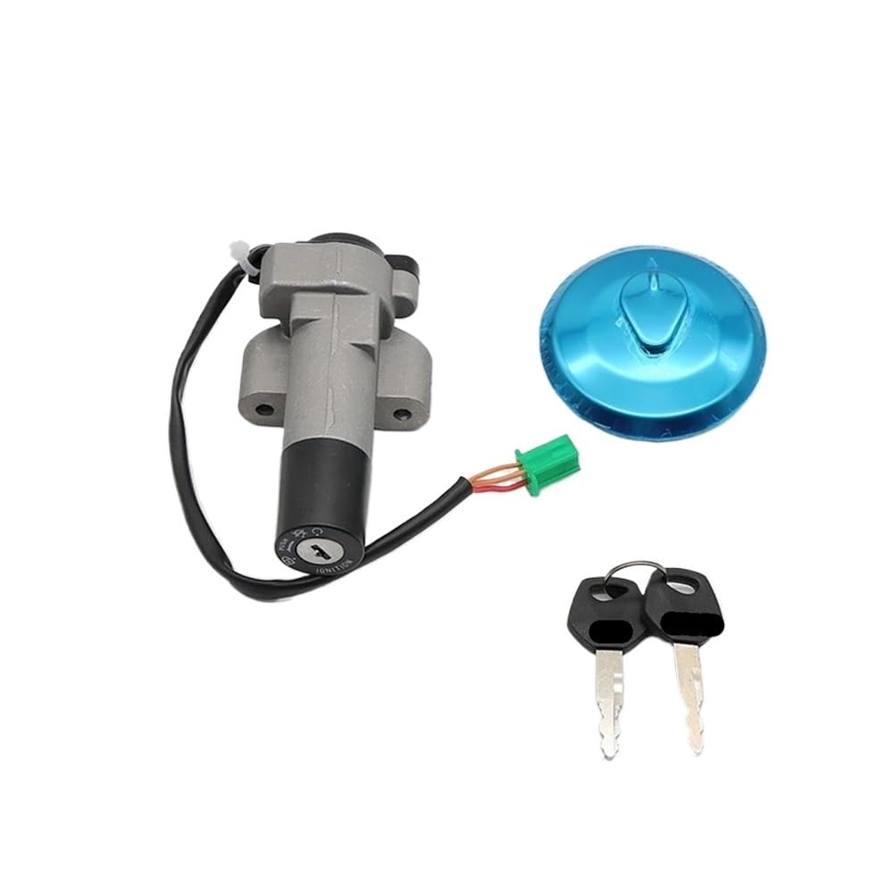 Tapa del tanque de combustible con llave de bloqueo de encendido antirrobo para moto GN125-2F