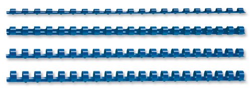 5 étoiles reliure peignes plastique 21 anneau 95 feuilles A4 12mm bleu [Pack de 100]