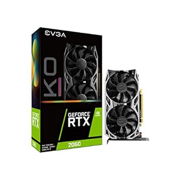 EVGA 06G-P4-2068-KR GeForce RTX 2060 KO Ultra Gaming, 6GB GDDR6, ventiladores duplos, placa traseira de metal
