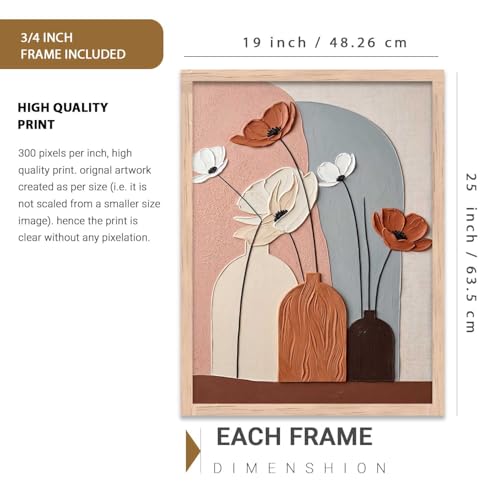 Image of kotart Aesthetic Art Home Decoration Painting | Paintings With Frame For Living Room Bed Room Hotel Wall Decor Digital Reprint (19x25 inch)
