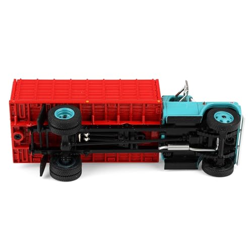 First Gear DCP 1/64 GMC 4000 Grain Truck, Turquesa y Rojo miniatura 7
