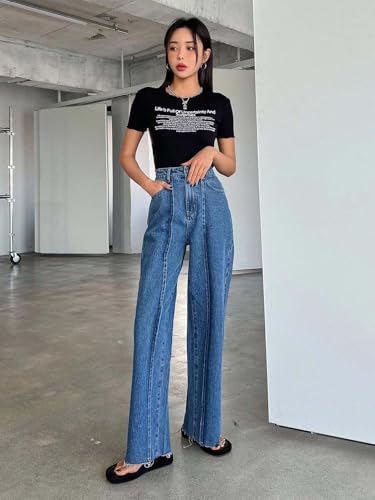 Image of KOTTY Soft Stretch Straight Fit Jeans - Mid Waist Structured Look