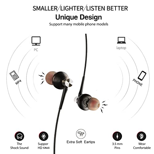 Image of Hitage Earphone Headset HB-676 Stylish and Comfortable Wired Earphone with Deep Bass Sound Headset with Mic.(White)
