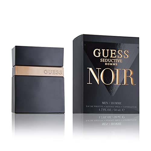 GUESS Seductive Noir, Eau de Toilette, Perfume Hombre, Fougère...