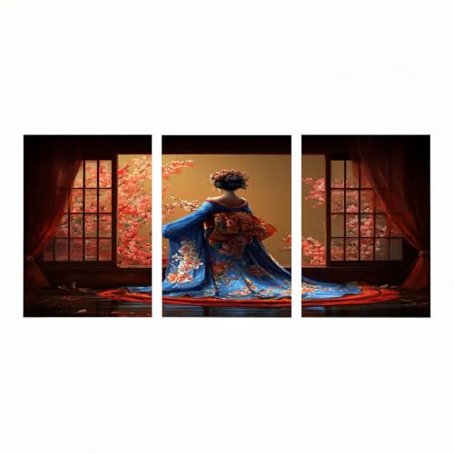 Peinture diamant numéro adulte femme Geisha pour décorer votre salon de loisirs créatifs