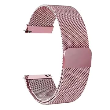 CORONITAS Pulseira de Metal Milanes Aço Inoxidável para Xiaomi Redmi Watch 5 Lite, Watch 5 Active, Fecho Magnético, Malha de Aço Respirável, Regulável (Rosê-gold)