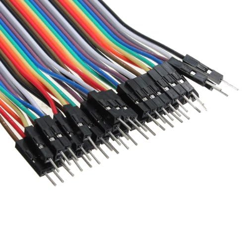 40 cables de puente macho a macho para Arduino (20 cm, 2,54 mm)