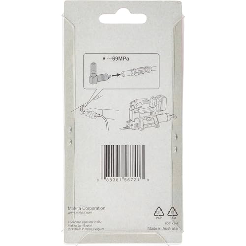 Adaptateur coudé Makita 191A77-3 pour pompe à graisse DGP180