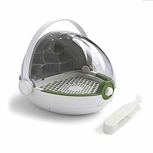 RNMANDA Boîte d'alimentation pour Reptiles, boîte d'élevage d'insectes Portable Transparente pour Petits Animaux de Compagnie, vers à Soie/réservoir/araignées/lézards/Contenant d'éclosion de gardons Cover