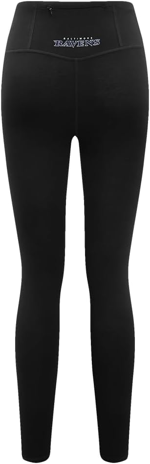 Pro Standard Womens NFL Baltimore Ravens Classic Chenille Legging Black S - Image 5