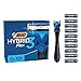 BIC Deutschland Hybrid 3 Flex Rasierer Herren, Nassrasierer mit 10 Wechselklingen mit je 3 Klingen, mit Aloe Vera & Vitamin E, aus recyceltem Material