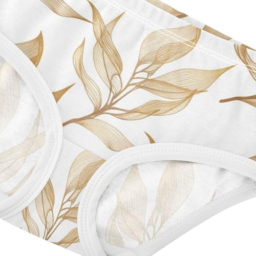 Leaf White Toddler Girls Underwear 2t Cotton Little Girl Panties Durable Briefs Underpants4
