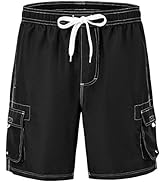 Gopune Men's Board Shorts Quick Dry Sportwear with Mesh Lining