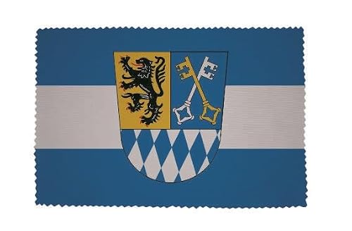 U24 Brillenputztuch Berchtesgadener Land Fahne Flagge Glasreinigungstuch Microfasertuch