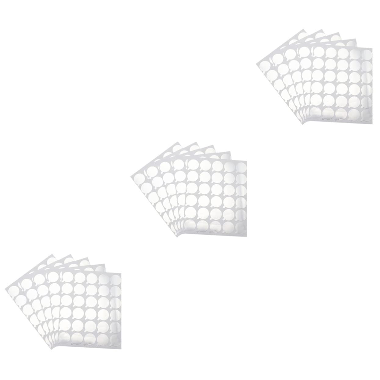 KALLORY 3sets Eyelash Glue Gasket Adhesive Liner for Lash Extensions Glue Pallet Separator for Makeup 300pcs*3