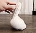 JOJOCOSY Rabbit Model Lady’s Comfortable Fuzzy Memory Foam Scuff Women’s Fashion Plush Peep-Toe Relaxing Indoor Slippers (White, Small)
