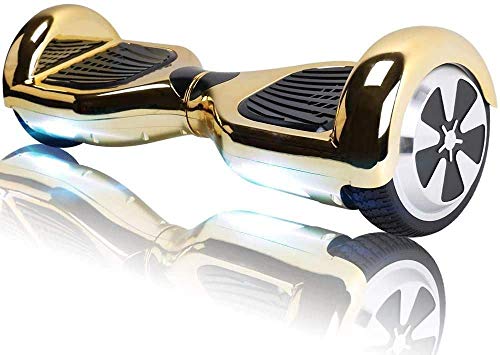Hoverboard, 6.5" Self Balance Scooter mit Bluetooth Lautsprecher, LED Lights Elektro Scooter E-Skateboard (Black)