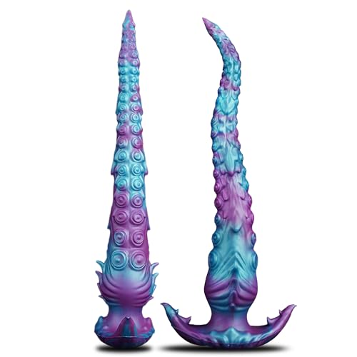 40cm Tentakel-Dildo XXL, Silikon Monster-Analplug, Ankerbasis Wearable Fantasy-Sexspielzeug für Fortgeschrittene