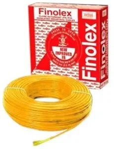 Finolex 4 Sq mm Wire Coil (90 m, Yellow)