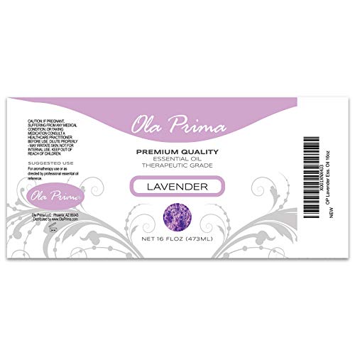 Ola Prima Oils 16Oz - Lavender Essential Oil - 16 Fluid Ounces #TOP6