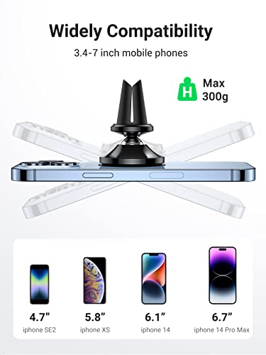 Ugreen Magnetic Phone Holder For Car Strong Magnet Cell Phone Mount Air Vent Compatible With Iphone 14 13 Pro Max Mini, Iphone 12 11 Plus Se Xs Xr 8 7 Smartphone #TOP6