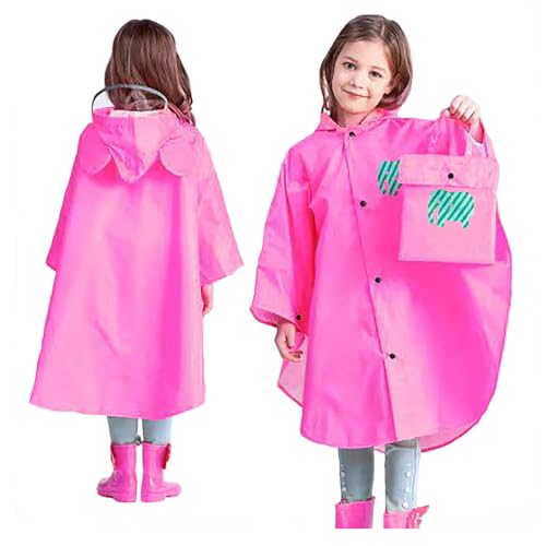 Image of Toddlers Boys Girl Rain Pants Waterproof Dirty Proof Trousers Kids Rain Poncho Hood Rainwear Jacket Coat 1-12Years