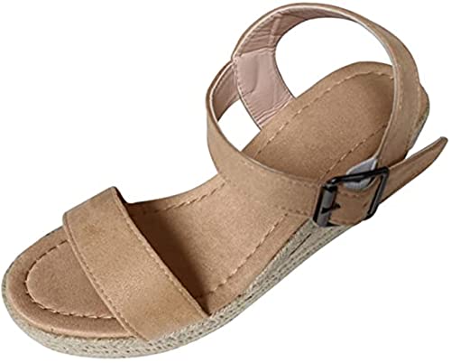 Espadrilles à plateforme marron pointure 42 : l'élégance intemporelle du compensé pour femme