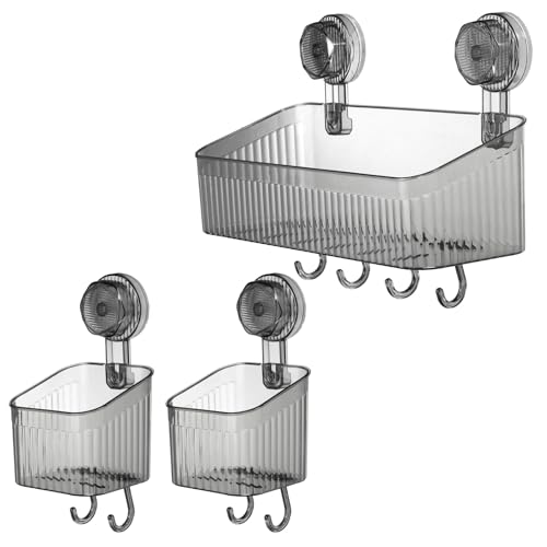Étagère de douche à ventouse pour optimiser le rangement de votre salle de bain - 2