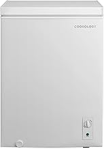 Cookology CCFZ142WH Freestanding Chest Freezer in White - 142 Litre Capacity - For Kitchens, Outbuildings & Garages - Adjustable Feet & Temperature Controls - 4 Star Freezer Rating